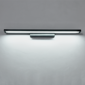 Applique murale LED moderne en aluminium noir, éclairage de salle de bain rectangulaire, lumière blanche chaude 3500K, plafonnier à montage en surface - Product Image 6