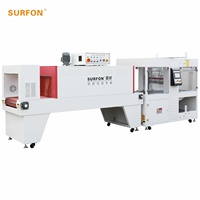 Machine d'emballage automatique à alimentation directe avec scelleuse de manchons servo, machine d'emballage sous film rétractable PE pour bouteilles, boîtes et cartons avec tunnel de rétraction thermique