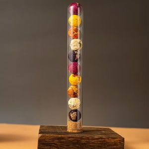 Vente en gros de mini boules de fleurs faites à la main 10 saveurs naturelles dans des tubes en verre Longzhu <span class=keywords><strong>Dragon</strong></span> perles fleur boule de thé - Product Image 6