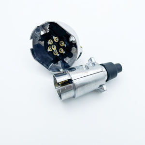 Vente directe d'usine de remorques de camion à 7 broches connecter <span class=keywords><strong>prise</strong></span> <span class=keywords><strong>électrique</strong></span> 12v acier type 2 <span class=keywords><strong>prise</strong></span> de <span class=keywords><strong>remorque</strong></span> plate - Product Image 5