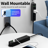 Kabel Ekstensi Ganda 14 in 1 dengan Splitter USB 6 Stopkontak untuk Penggunaan Industri Desain Baru