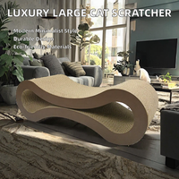 Griffoir pour chat de luxe moderne et classique en carton ondulé, design minimaliste écologique, extra large et résistant à l'usure