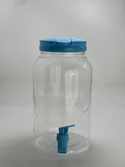 Blue Color 3.8L Drink Beverage Dispenser with Stand for Parties 1 Gallon Plastic Water Lemonade Juice Dispenser with Spigot