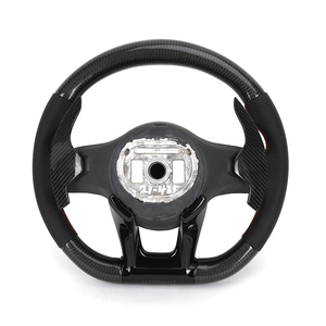 Volante LED de fibra de carbono de cuero medio perforado para <span class=keywords><strong>Mercedes</strong></span> <span class=keywords><strong>Benz</strong></span> Clase E W211 W212 W213 W221 W222 W205 W204 C43 C63 <span class=keywords><strong>AMG</strong></span> - Product Image 2
