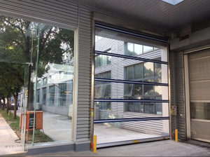 Precios Económicos en China para Puertas Enrollables de <span class=keywords><strong>PVC</strong></span> Transparente, Puerta Enrollable Rápida Transparente para el Manejo de Materiales en Transportadores - Product Image 5