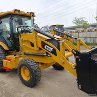 Offerta Speciale: Escavatore-Caricatore Multifunzionale CAT 420F Usato, a Basso Consumo di Carburante, per Lavori Agricoli, Stradali, Municipali e di Costruzione di Condutture