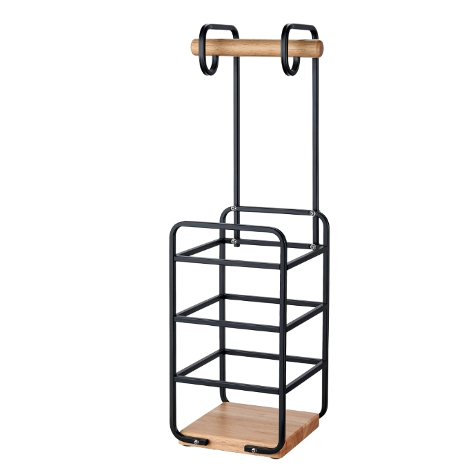 Modern Toilet Paper Holder US Style New Design Stand with Wood Base Hot Sale Storage with Reserve Easy Installation High Quality