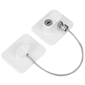 Serratura <span class=keywords><strong>di</strong></span> <span class=keywords><strong>Sicurezza</strong></span> per Armadietti per Bambini, Cavo Metallico con <span class=keywords><strong>Chiusura</strong></span> a Chiave in Plastica per Finestre - Product Image 1