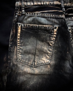 Jeans en Denim Délavé <span class=keywords><strong>Vintage</strong></span> pour Homme Personnalisé, Coupe Droite Ample Style Urbain, Effet Usé et Moustaches Déchirées, Vêtements OEM/ODM - Product Image 5