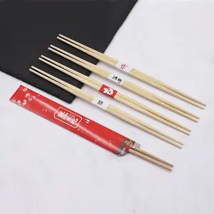Paper Premium Disposable Bamboo Chopsticks Sleeve and Separated Chinese Chopstick With Personalized Wrapper Bamboo Chopsticks