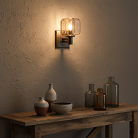 Lampe murale LED Seeky Crystal avec variateur d'intensité pour chambre à coucher