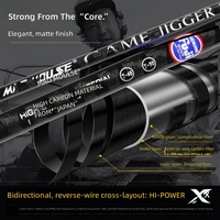 MADMOUSE China Full Fuji 18-meter Straight/Gun-Handle Steel Jigging Boat Rod Pancing Laut All-Over Cross-Weave Carbon