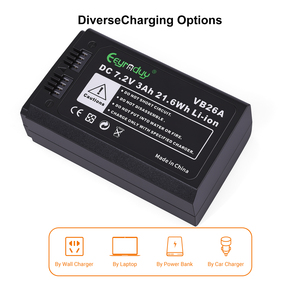 <span class=keywords><strong>Batterie</strong></span> <span class=keywords><strong>Godox</strong></span> originale VB26 3000mAh pour flash V860III <span class=keywords><strong>V1</strong></span> V850III - 21,6Wh haute capacité, charge rapide Type-C, certifiée CE/RoHS - Product Image 4