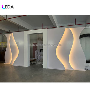 Panneau de fond LED en acrylique romantique LEDA pour la décoration de mariage, d'hôtel et de salle - Product Image 6