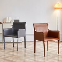Silla de Comedor de Lujo, Económica, para Hogar, Restaurante, Juego de Muebles de Comedor, Estilo Nórdico Moderno, Sillas de Comedor Giratorias de Cuero para Mesa de Comedor