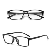 Lunettes carrées modernes Fullwosing avec monture Tr90 pour adultes myopes -0,50 à -6,00, confortables et unisexes (motif floral uni/à rayures)
