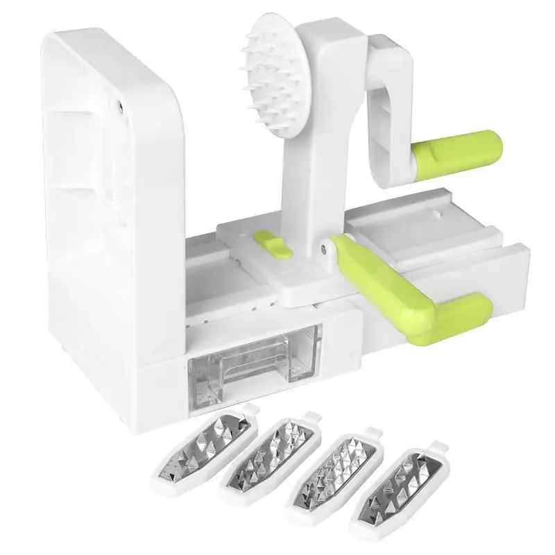 Melhor Ajudante De Cozinha Rapidamente Facilmente, Desmontado 5 Lâminas Quick Fold Spiralizer Vegetal Chopper