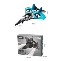 Avion télécommandé V17 2.4G, avion de chasse, de loisir, planeur, jouets en mousse EPP, drone RC avec lumières LED, cadeau pour enfants