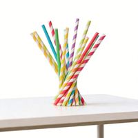 Pailles en papier biodégradables, écologiques, recyclables, jetables, noires, colorées, épaisses, personnalisables en différentes tailles, de qualité alimentaire