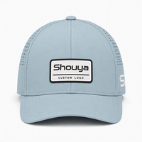 Topi Laser Perforated Tahan Air dengan Logo yang Dapat Disesuaikan, Warna Tertentu, dan Gesper Belakang yang Dapat Diatur, Unisex, untuk Aktivitas Luar Ruangan