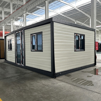 Maison conteneur pliable, extensible, mobile, prête à être expédiée, facile à assembler, avec isolation thermique, pour jardin
