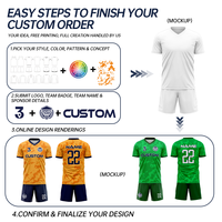 Maillots de football personnalisés par sublimation, tenues de football de haute qualité, uniformes de football surdimensionnés pour hommes avec logo