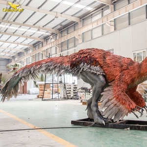 ของตกแต่งรูปไดโนเสาร์ไฟฟ้าแบบอินเทอร์แอคทีฟสำหรับวันฮาโลวีนรูปปั้นไดโนเสาร์จำลองขนาดเท่าชีวิตจริง - Product Image 5