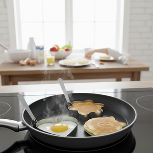 Moule en acier inoxydable de style dessin animé pour la cuisson des œufs crêpes formes assorties outil de cuisine écologique pour usage domestique main - Product Image 3