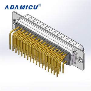 Connecteur électrique mâle D <span class=keywords><strong>Sub</strong></span> 50P à angle droit Bornes à écrou de longueur personnalisée pour les applications aérospatiales VGA LED d'alimentation fabriquées en Chine - Product Image 3