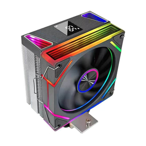 インテルLGA 115X 1200 1366 1700/AMD AM4 AM5用最も人気のあるインテリジェント温度ディスプレイ4ヒートパイプARGB PC <span class=keywords><strong>CPU</strong></span>冷却ファン - Product Image 1