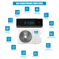 ZERO 12000BTU DC Inverter Split AC Smart Turbo ECO Self Clean R32 220V 50 Hz untuk Pendingin Ruangan Hotel, Kantor, dan Komersial