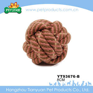 Mainan Kunyah Hewan Peliharaan Baru Kustom Bola Kunyah Anjing Bola Kunyah dan Tali Bola Mainan Hewan Peliharaan - Product Image 2