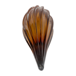 Scultura a goccia in vetro color ambra, statuetta decorativa per la casa, per scrivania dell'ufficio, ingresso, soggiorno - Product Image 4