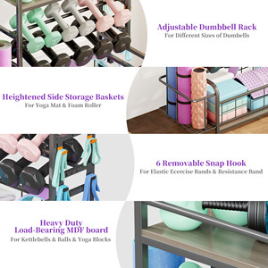 Support pour haltères 450 LBS, support de rangement pour haltères, support de rangement pour haltères pour l'entraînement en force avec roulettes - Product Image 3