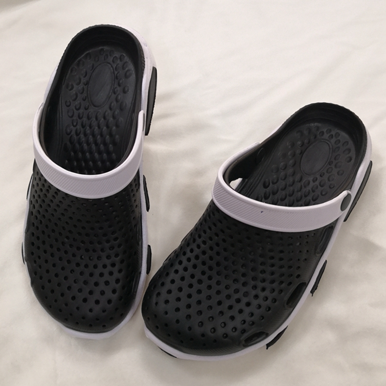 black/white men clogs