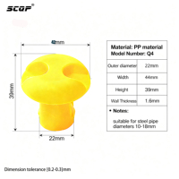 Capuchon d'extrémité de tube d'échafaudage réutilisable de haute qualité, capuchon de sécurité pour barres d'armature, capuchon de protection pour barres d'armature, capuchon d'extrémité pour la construction