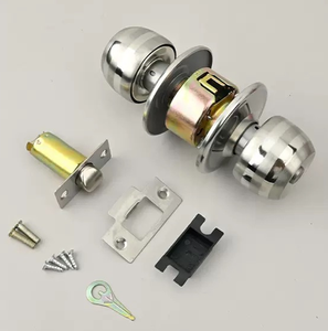 Zinc Exterior <strong>Door</strong> <strong>Knob</strong> Handle Key Modern Keyed <strong>Door</strong> Lock Secure Home Entry Easy Installation Durable Design - Product Image 5