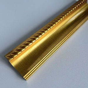 Nouvelle Arrivée Moulures de <span class=keywords><strong>Cadre</strong></span> Photo <span class=keywords><strong>Doré</strong></span> Clair 60mm, Moulures de <span class=keywords><strong>Cadre</strong></span> Miroir en PS Blanc Argenté - Product Image 2