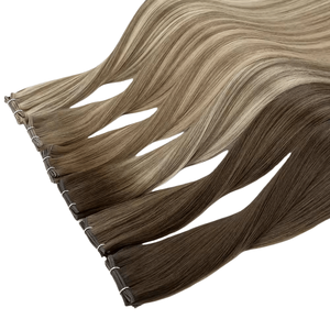 Estensioni di Capelli Umani Sottili e Invisibili all'Ingrosso, Doppia Trama, Cuticole Allineate, Senza Cuciture, Capelli Remy, Fabbrica OEM per Saloni - Product Image 4