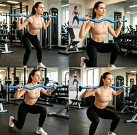 Barre de fitness en silicone multicolore personnalisée pour l'exercice de Pilates et le renforcement musculaire complet du corps
