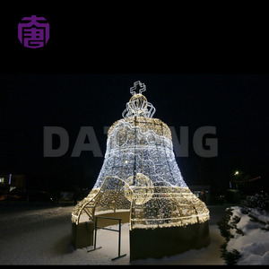 LED Christmas Bell <b>Light</b> Outdoor Holiday Decoration with Motif <b>Lights</b> - Product Image 2