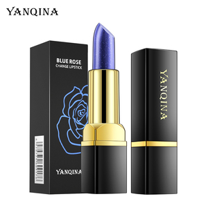 Rouge à lèvres scintillant Midnight Blooming Blue Rose, imperméable, changeant de couleur selon la température, brillant, saphir, rouge à lèvres brillant - Product Image 2