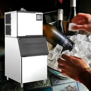 North America ice making machine 180KG commercial ETL approval ice cube machine for selling ice