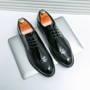 Nuove Scarpe Oxford in Vera Pelle Slip-On per Uomo, Eleganti per Affari, Matrimoni, Casual, Comode, Morbide, Antiscivolo, con Punta Affusolata, per Esterni - Product Image 4