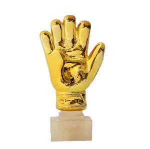 Guantes de <span class=keywords><strong>Portero</strong></span> Troeos Personalizados, Trofeo de Fútbol Dorado - Product Image 1