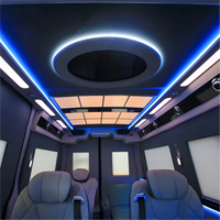 Kit de conversion intérieur DINGKONG Sprinter pour Mercedes-Benz W907 W906, en cuir bleu de luxe et alliage d'aluminium |   Personnalisation OEM