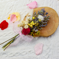 Mini Boho Klein Gedroogd Bloemenboeket voor Brievenbus Cadeau Bruids Corsage en Boutonniere Set Moederdag Decoratie