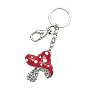Portachiavi con Fungo di Cristallo Rosso, Accessorio Senza Scatola - Product Image 1