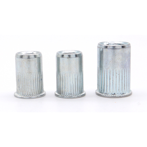 Petite tête fraisée M3-M12 bleu blanc zingué <span class=keywords><strong>Rive</strong></span> écrou corps moleté avec rayures verticales 1000 pièces/boîte pour usage industriel - Product Image 4