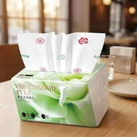 Mouchoirs en papier doux Green Flower, 6 plis, 408 feuilles, blancs, pour la maison et l'hôtel
